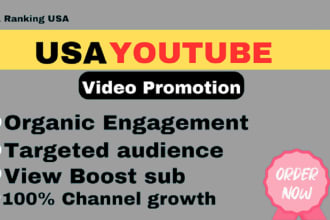 do organic youtube video promotion to targeted audience to increase video views