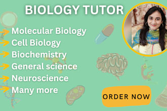 tutor biology, biochemistry, molecular biology