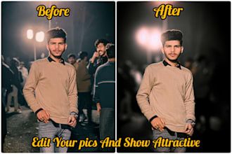 do premium photoshop color grading and skin smoothing