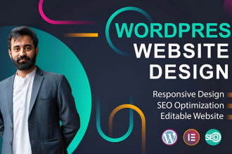 design responsive wordpress website and ecommerce store with elementor pro