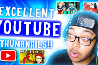 create a creative, excellent, amazing youtube thumbnail