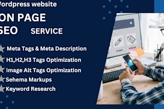 do on page SEO and technical optimizations
