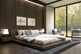interior design for bedroom, bathroom, kitchen, living, dining etc