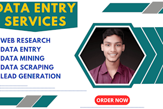 do fastest and accurate data entry, web research jobs