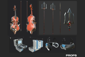 model your 3d props