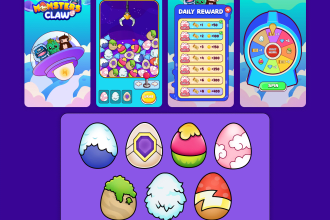do creative 2d game UI UX and game UI design for mobile