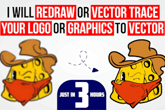 trace or redraw your logo, graphics HD png, jpg, ai or eps