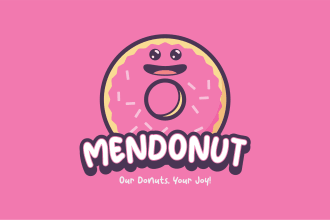 design mascot logo for food, pizza, burger, BBQ, ice cream, cake, bakery