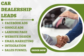 generate car dealership leads car rental car hire car detailing accessories ads