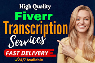 transcribe audio and do video transcription in 12 hours