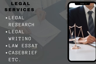 do legal research, write and proofread legal essays and articles
