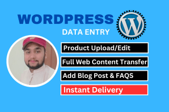 do fast wordpress data entry and product upload