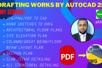 do drafting, and virtual assistant work with autocad 2d