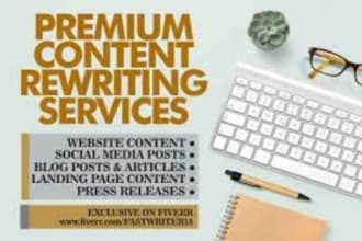 rewrite article or book content