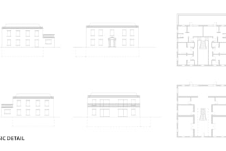 provide architectural drawings in autocad 2d