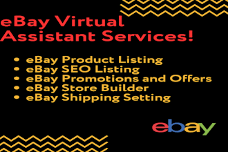 do ebay product listing, ebay SEO listing, ebay lister