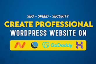 create professional wordpress website on namecheap, dreamhost, hostinger