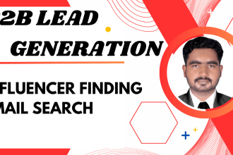 do lead generation, email search and influencer finding