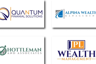 do modern accounting financial wealth  and business consulting logo