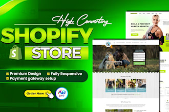 do shopify store design and redesign and build shopify dropshipping store