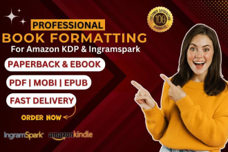 do kindle paperback and ebook formatting for amazon kdp and ingram spark