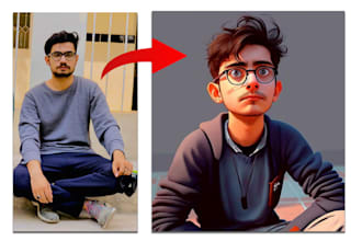 turn your image into pixar 3d character in midjourney