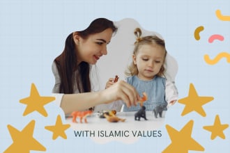 write about kids learning skills with islamic values tips