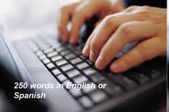 research any topic for a article in 250 words