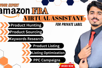 be expert amazon fba virtual assistant for private label pl, amazon set up