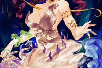 draw anime character sfw, nsfw, oc art, vtuber art, fanart