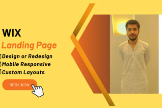 develop wix landing page unbounce, wordpress canva design shopify landing page