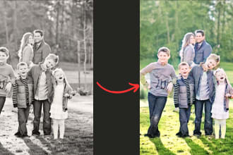 restore black and white photos with expertise