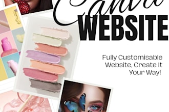 create a canva website for you