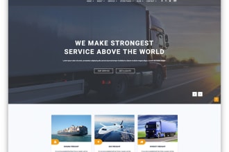 make a logistics business website