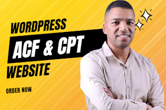 develop a website using acf pro and custom post type