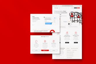 do modern looking top notch quality figma website design