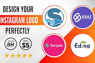 design a clean, unique minimalist luxury instagram logo