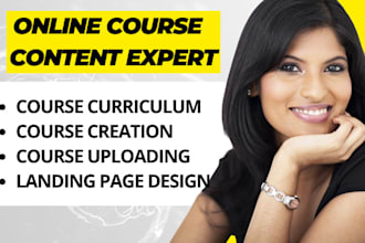 create online course content, course creation, course curriculum, course creator
