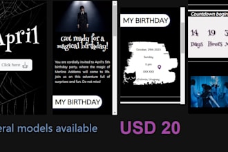 birthdays web invitations here
