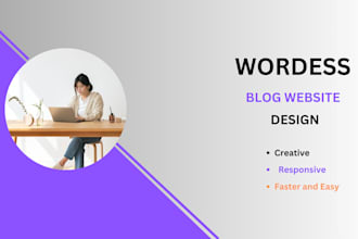 create a professional blog website