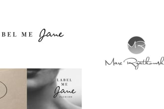 do luxury fashion clothing brand, apparel and boutique fashion logo design