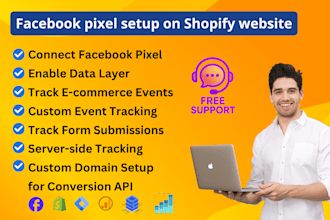 setup facebook pixel, conversion API, and GTM on your shopify store pixel setup