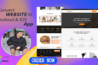 convert your website into android app and ios app