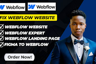 fix webflow website update webflow website redesign webflow edit webflow website