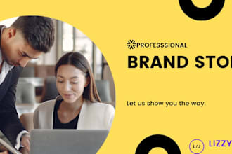 write brand story, about us, and website copy