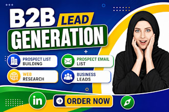 provided b2b lead generation and linkedin leads