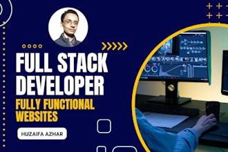 develop a full stack website for you, full stack developer, static website