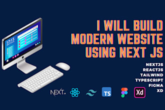 build a modern website using next js as a next js developer