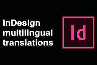 do indesign project with multilingual translations