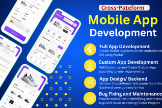 convert figma to flutter or build full stack mobile apps for android and ios